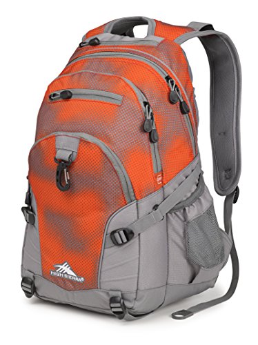 High Sierra Loop Backpack, School, Travel, or Work Bookbag with Tablet Sleeve, Hyper Dots/Charcoal, One Size