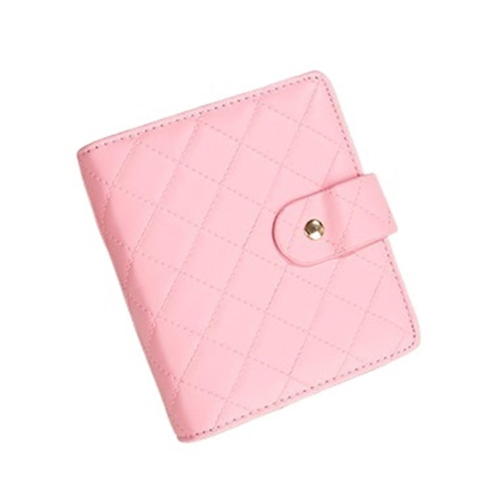 FDzkrtvm Transparent Jewelry Storage Book, Portable Folding Jewelry Organizer Multicolor Travel Clutch Notebook Storage Case(Pink)