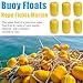 FUSIGO Rope Floats Marine,4pcs Crab Trap Floats Buoy Float Fishing Marker Buoy Plastic Water Buoy for Boats Pool Kayak Crabbing Dock Ski Anchor 2.76