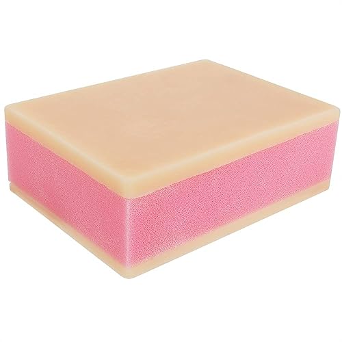 Esponja de silicona para inyección de piel humana, modelo de entrenamiento, práctica de estudiante de enfermera, no incluye jeringa