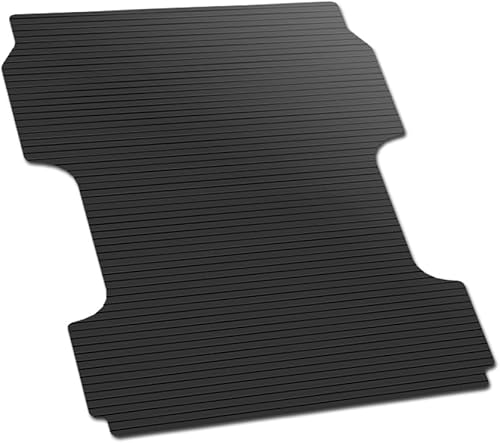 Tapete de goma horizontal de goma negra para caja de camioneta v2 compatible con Ford F250 F350 F450 Superduty 17-22 6.75 pies (81 pulgadas)