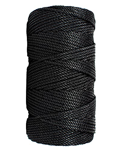 SGT KNOTS Tarred Twine - 100% Nylon Bank Line for Bushcraft, Netting, Gear Bundles, Home Improvement, Construction (#42, 1lb)