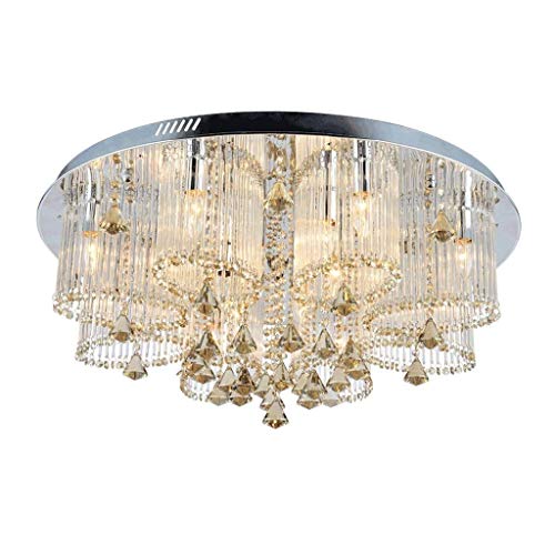 Preisvergleich Produktbild JYDQM Einfache Moderne kreative deckenleuchten Edelstahl Eisen Kunst kristall runde deckenleuchte ganglichter Flur licht Balkon licht eingangsleuchte kreative haushaltsdekoration