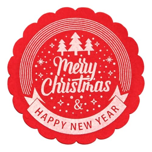 Sottobicchieri natalizi per bevande, resistenti al calore, tovagliette rotonde da tavolo, sottobicchieri versatili per tavolo da pranzo da cucina per tazze, ciotole