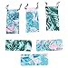 Amosfun 3Pcs Lunettes Souples Pochette Lunettes de Soleil Sac de Rangement Lunettes Sac de Voyage Lunettes de Lecture Pochette Souple Porte-Stylo Contenant Hawaii Style Tropical pour