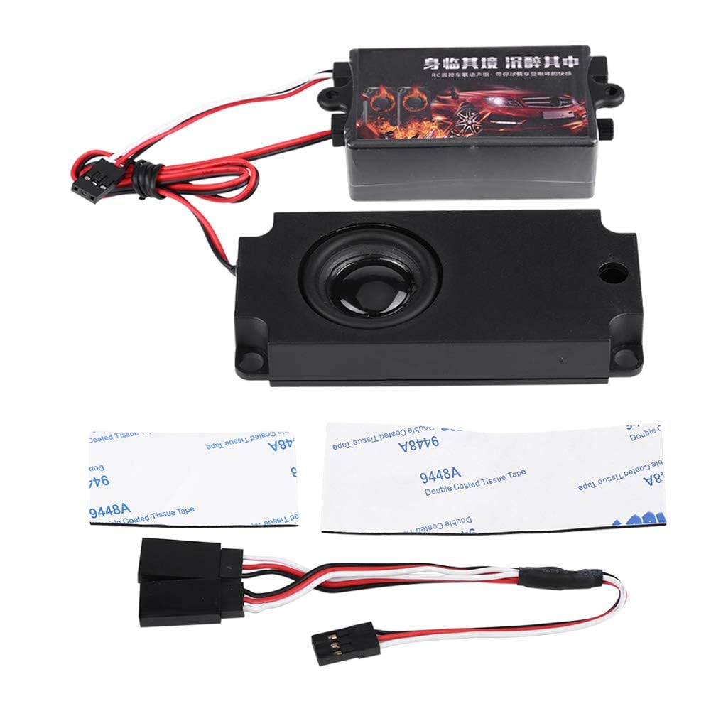 Ejoyous RC Auto Motor Sound Simulator, Soundgenerator Auto RC Car Engine Sound Simulierter mit 1 Lautsprecher für 1/10 Fahrzeugmodelle