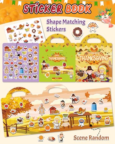 Benresive Reusable Sticker Book, Stickers for Kids, Travel Toy Gifts - image 2