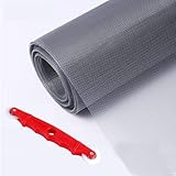 SKYPRO Window Screen Replacement - DIY Custom Adjustable Nylon Screen Mesh - Screen Roll for Windows Doors and Patio Screen with 1 Implementation Tool (39.37