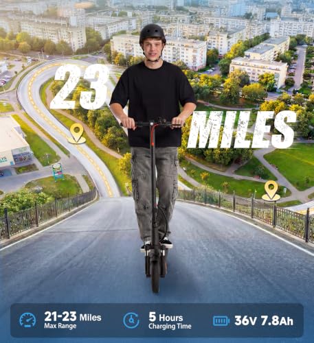 Image of Electric Scooter, 21 /23 /28 Miles Range, 20 MPH Speed, 350 /500W Motor