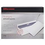 Office Depot Lift Press(TM) Premium Envelopes, 10 (4 1/8in. x 9 1/2in.), 100% Recycled, White, Pack of 250, 76148