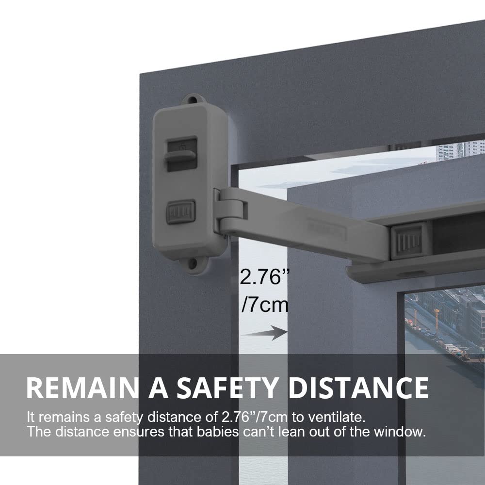 Lock Window Block Bambini Protection Window Restrictor addominali Limitatore di serrature in caduta della caduta del tappo di sicurezza del bambino
