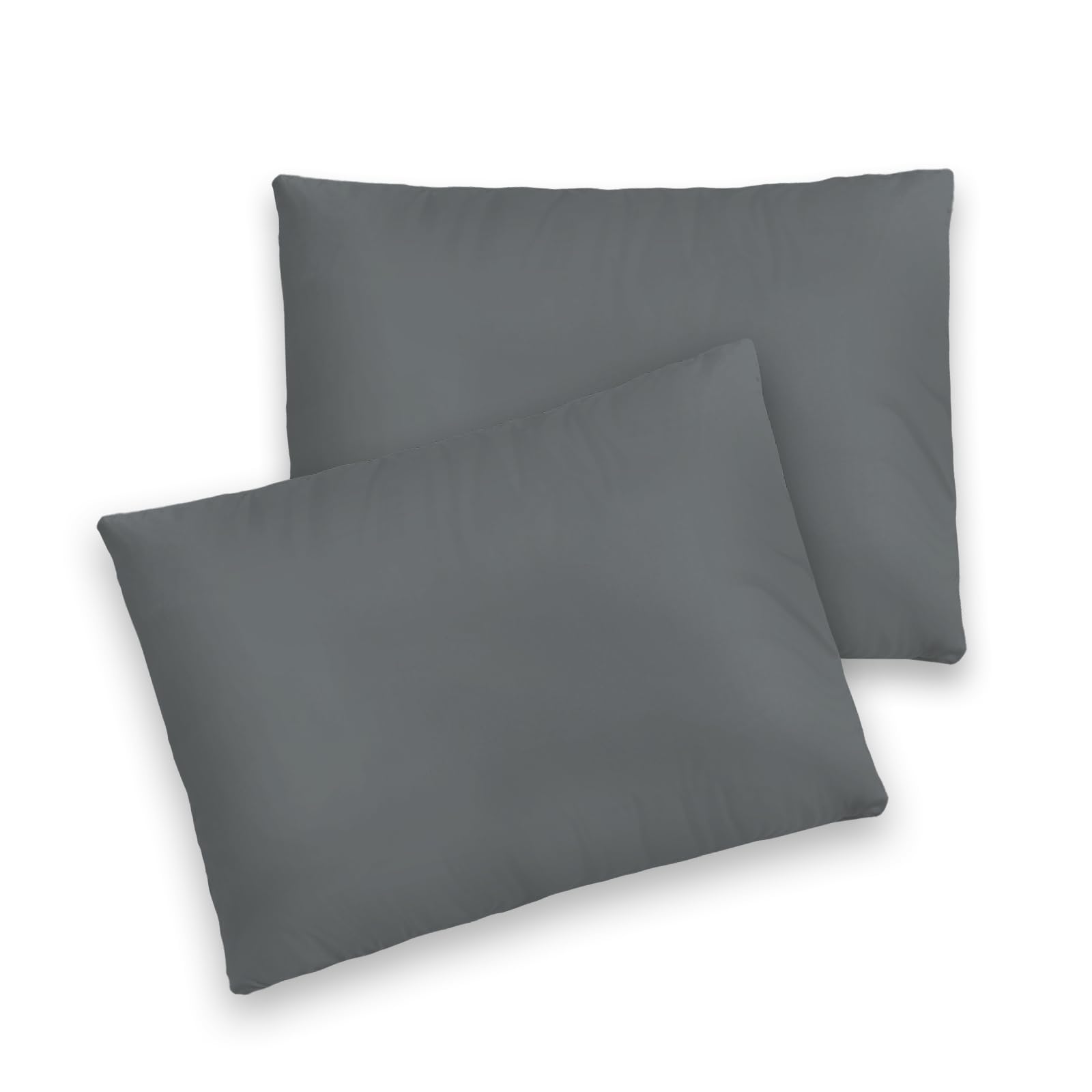 Pizuna Toddler Crib Pillow Cases 33x46cm Baby Blue, 2pc 400 Thread Count 100% Long Staple Cotton Luxurious Sateen Weave Baby Small Pillow Cases For Crib Bed By — view 123