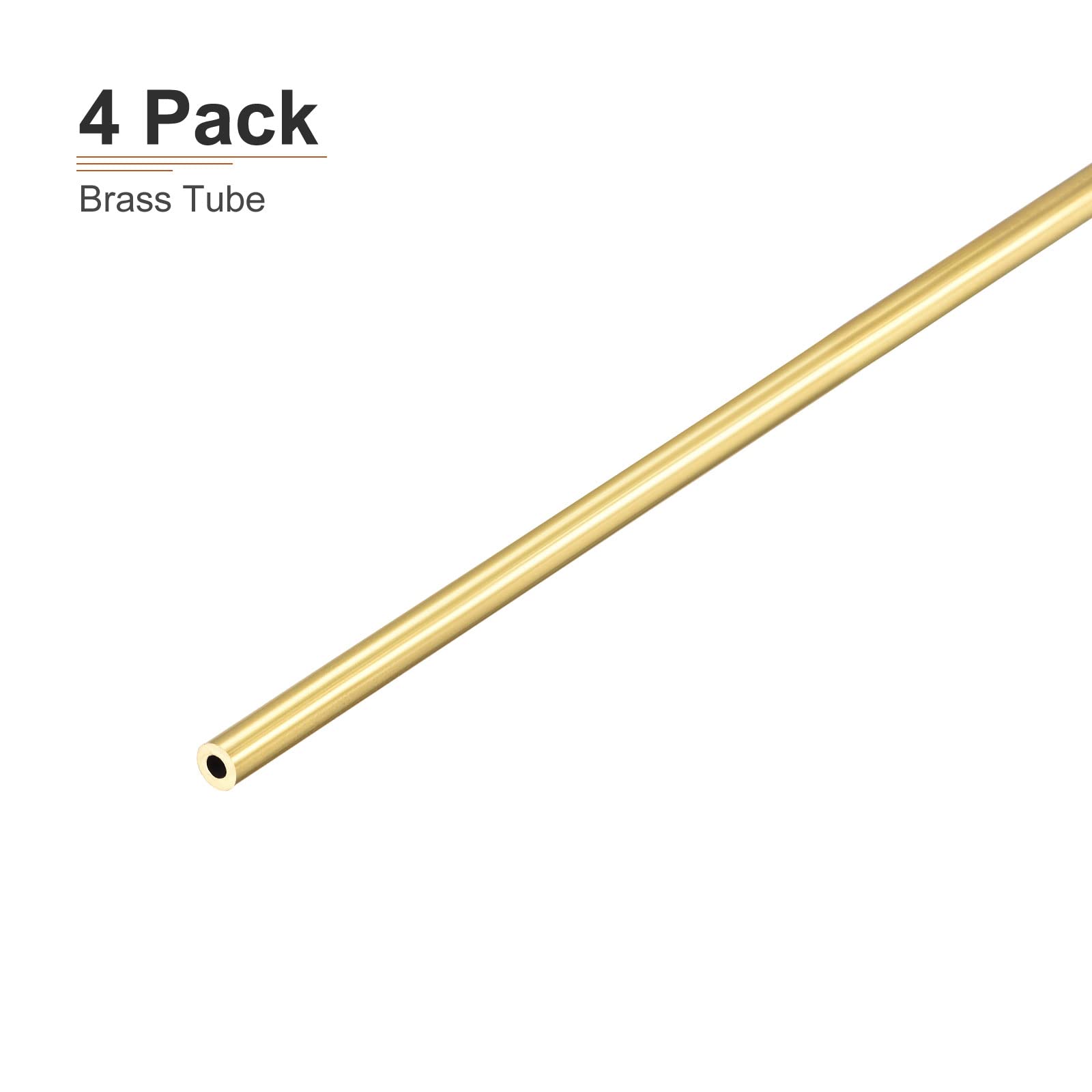 Tubes Laiton DTGN 3mm X 0.75mm X 300mm - 4 Pièces Pour Bricolage, Décoration Et Modélisme
