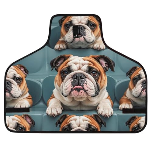 Delantal de trabajo BTCOWZRV con perro bulldog inglés miniatura 1