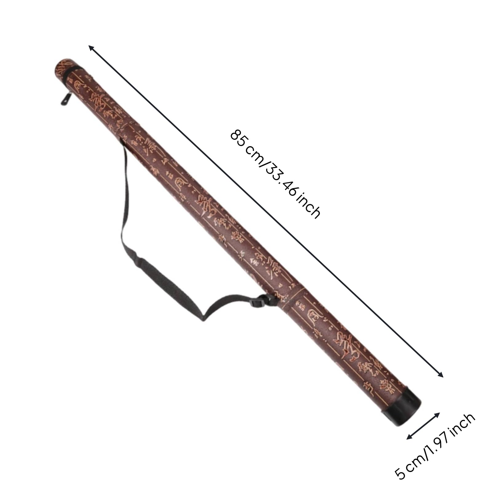Astuccio per Custodia Arco Violino Portatile Spalla Lunga Chiusura Lampo Protezione Antiurto Rivestimento Morbido Adatto a Musicisti Concerto Prove Viaggio