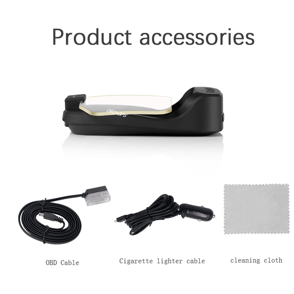 Auto Display HUD OBD Speedometro GPS Diagnostico Auto Strumento Diagnostico Scanner Lettore di Codice Automatico con Avviso di Fatica Allarme Eccessivo per Tutte le Auto