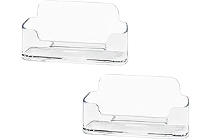 Elegant Acrylic Business Card Stand for Desk