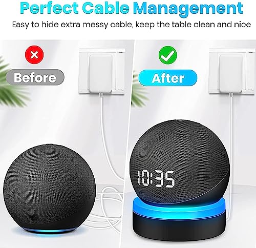 Soporte para Echo Dot 5 y 4 sin tornillos rack de mesa blanco 5