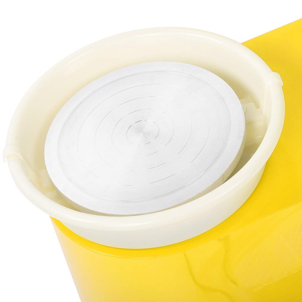 Elektryczne koło garncarskie 30 cm 350 W maszyna ceramiczna ze stopu aluminium z pedałem nożnym i zdejmowaną umywalką DIY gliniane narzędzie dla dorosłych sztuka i rzemiosło formowanie ceramiki