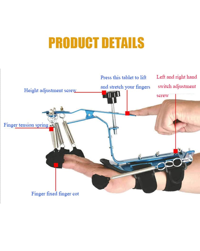 Férula de Mano Ajustable, Soporte para Dedo, muñeca, ortesis, aleación de Aluminio, Dispositivo de Entrenamiento de rehabilitación de Dedos para hemiplejia por accidente cerebrovascular