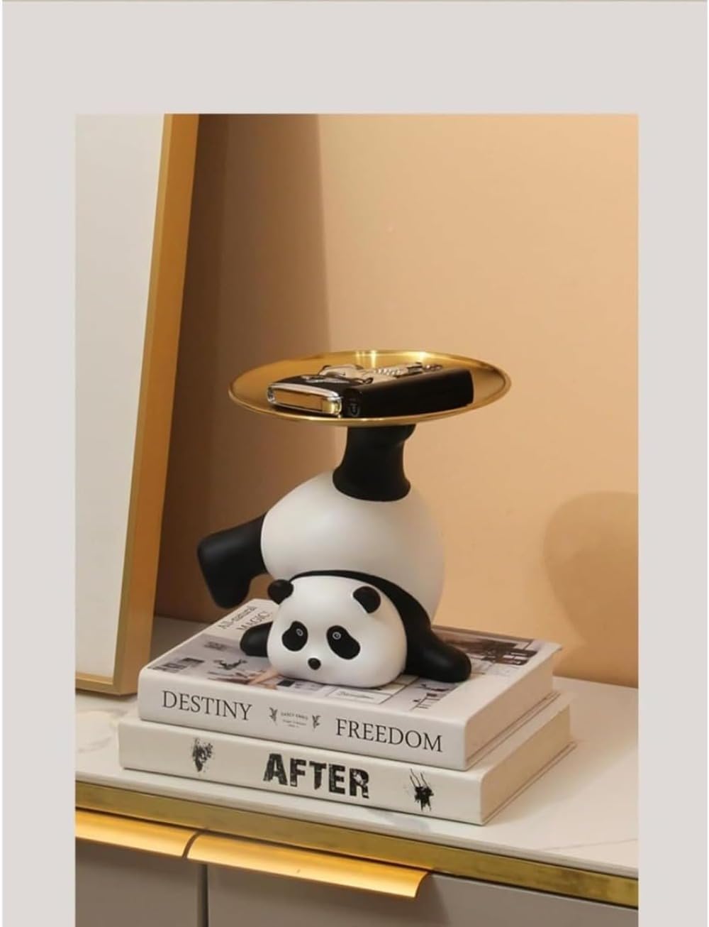 楽天市場】ジュエリーリングトレイ樹脂パンダの置物 トレイ 小物収納 プレートキーホルダー 化粧台タオルトレイ 動物彫刻 キャンディー皿ため 玄関  テーブルデスク : シーフリーショップ WQNBパンダ擺件 キーホルダー付き 玄関収納兼用 デスク収納トレイ 眼鏡・リモコン・化粧品・キャンディー等小物収納 指輪置き 室内