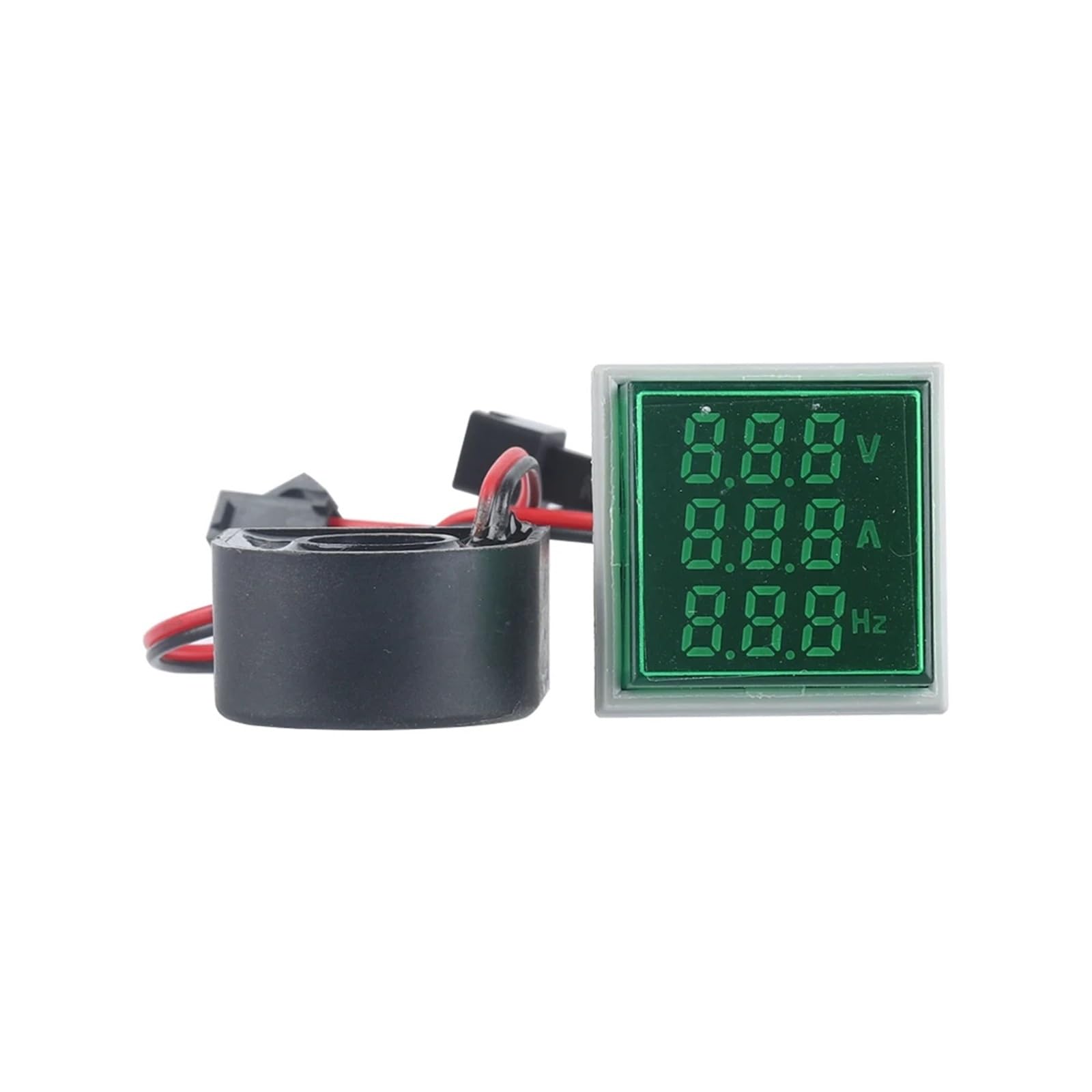 AUOQKQUT 1pc Green AC50-500V Square LED Digital Indicator Voltmeter Ammeter Frequency meter