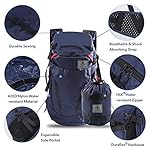 4Monster Hiking Daypack,28L Water Resistant Lightweight Packable Backpack for Travel Camping Outdoor - Image 2