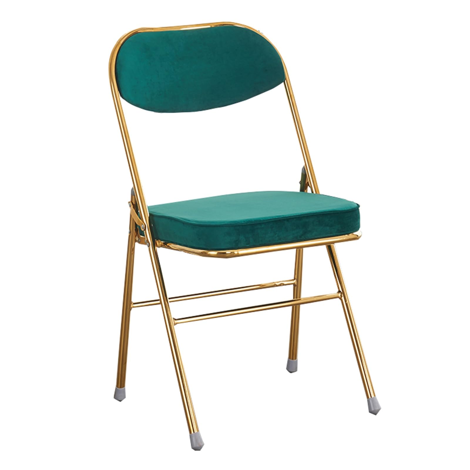 Chaise longue pliable en titane, transat réglable rembourré couleur vert gazon