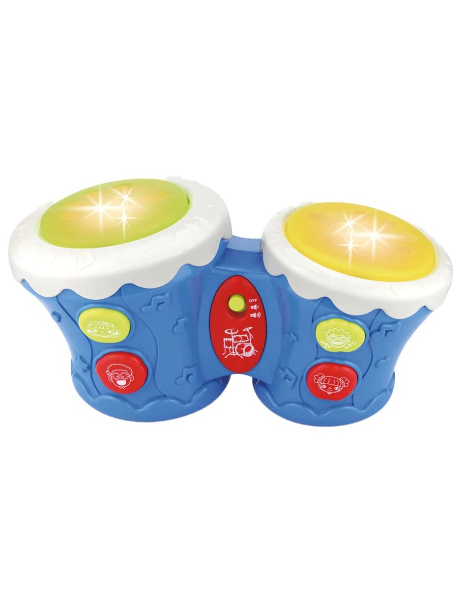 Baybee Musical Bongo Drum Toys for Kids with Dual Drum, 4 Sound Modes, Music, Light | Musical Instruments Toys for Kids | Educational Musical Toy Drums for Kids Toddlers 1 2 3 4 Years Boys Girls