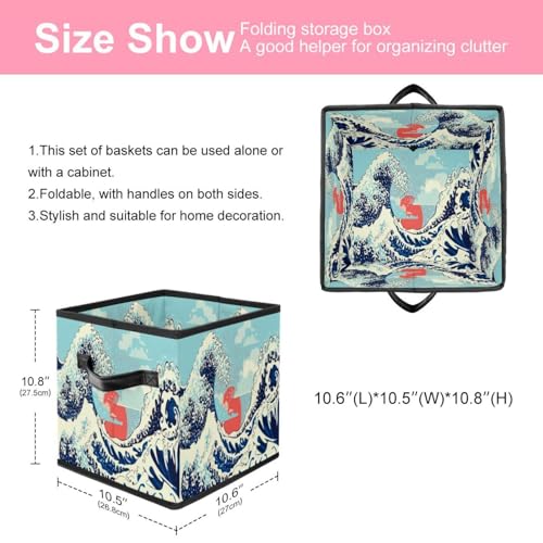 Boîte de rangement pliable en tissu contre le désordre des jouets