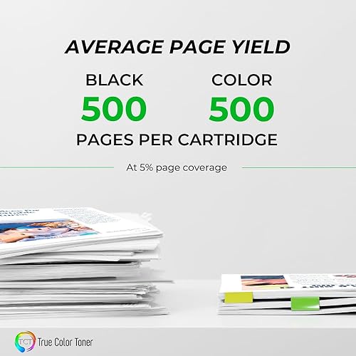 Miniatura 3 de TCT Cartucho de tinta de repuesto prémium compatible para impresoras Brother LC401 LC401BK LC401C LC401M LC401Y funciona con impresoras Brother