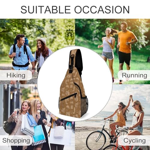 Bolso bandolera unisex ligero de twill para senderismo miniatura 6