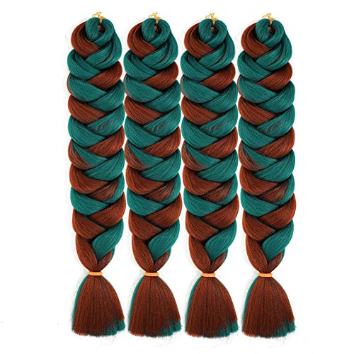 Synthetic Ombre Braiding Hair Jumbo Braids Hair Extensions Jumbo Braiding For Twist Braiding 82Inches Yaki Dreadlock Deads 4pcs/lot 165g/pc Mixed Piano Color (BD and 350)