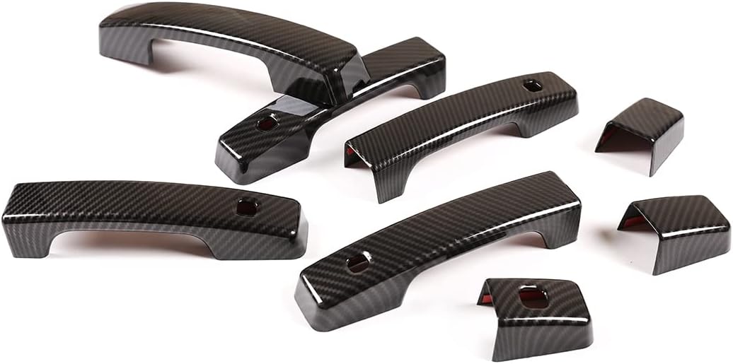 YIWANG Car Styling Exterior Door Handle Cover Trims ABS Accessories for Land Rover Defender 90 110 2020-2026(Carbon Fiber, for Defender 110)
