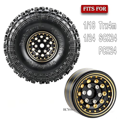 RCYouHott Brass Beadlock Wheels Tires