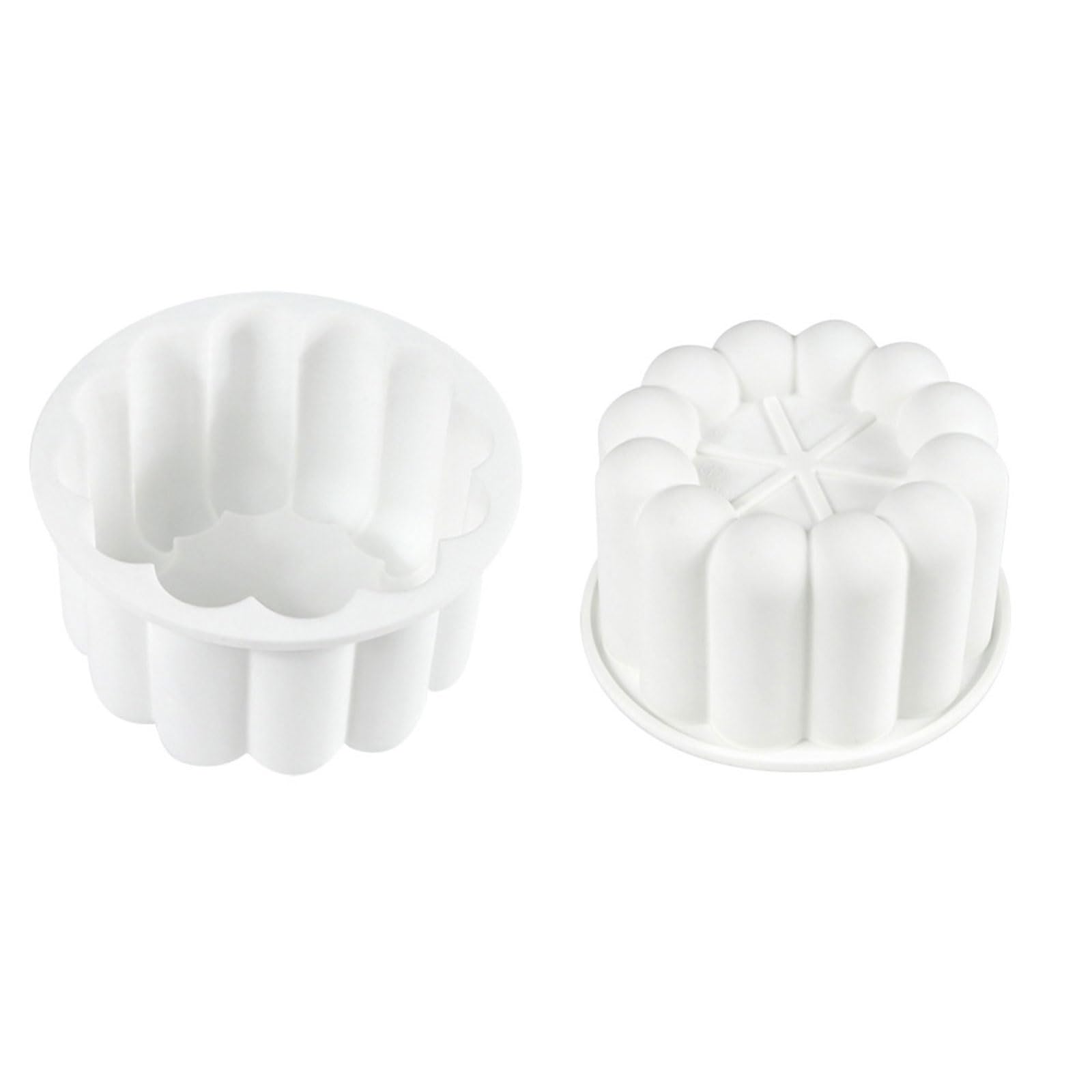 Maxtonser 2pcs Flower Petals Chocolate Baking Mould Food Grade Silicone Mousses Cake for Family Gatherings and Celebration