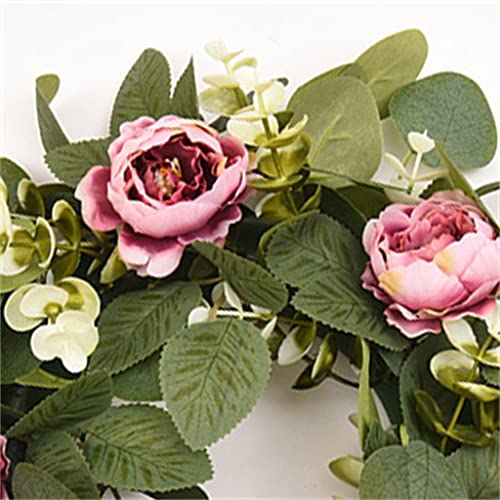 Couronne fleur de simulation pour porte et fenêtre décorative