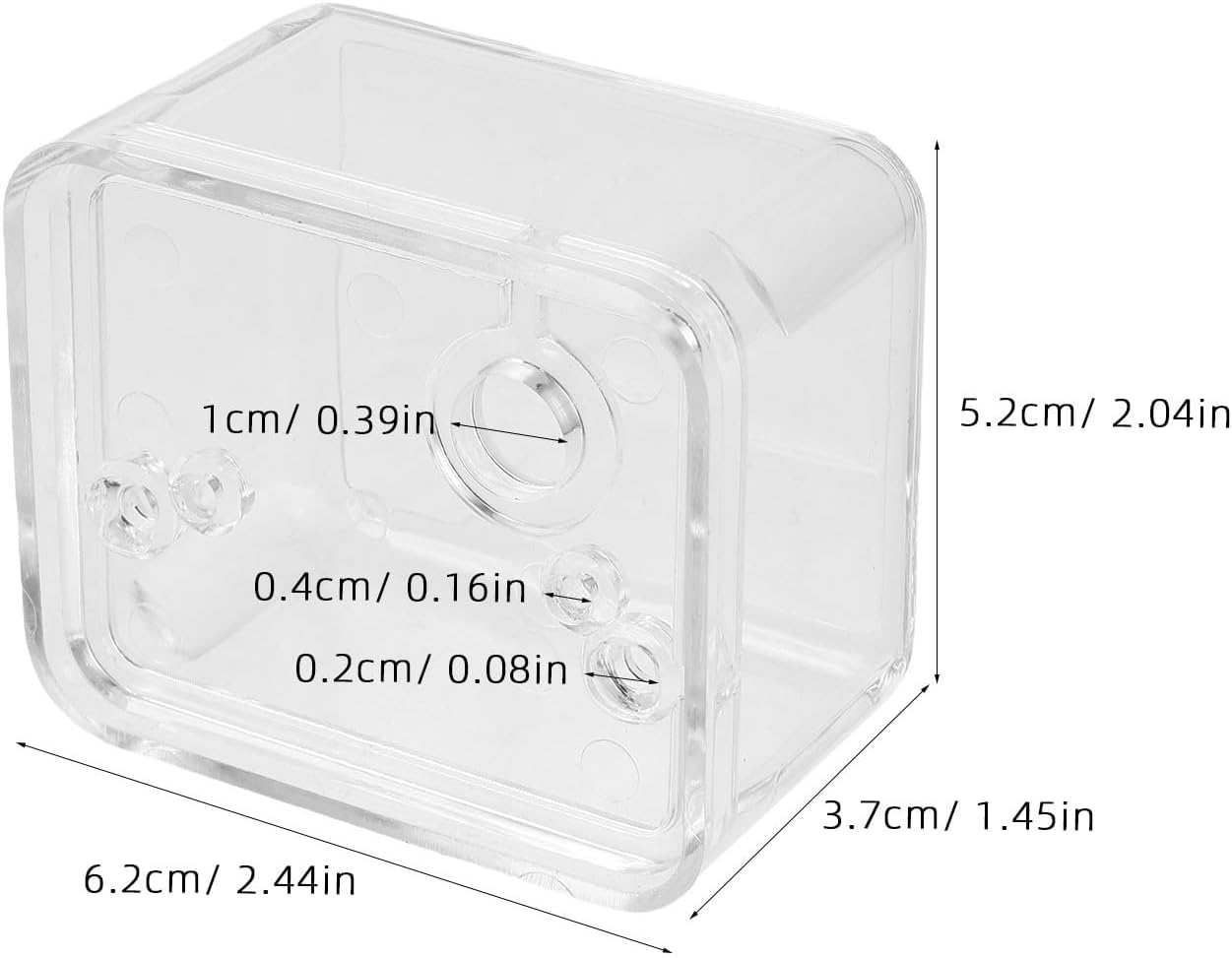 3pcs Acrylic Wind-up Music Box Shell for DIY Repair Projects image 2