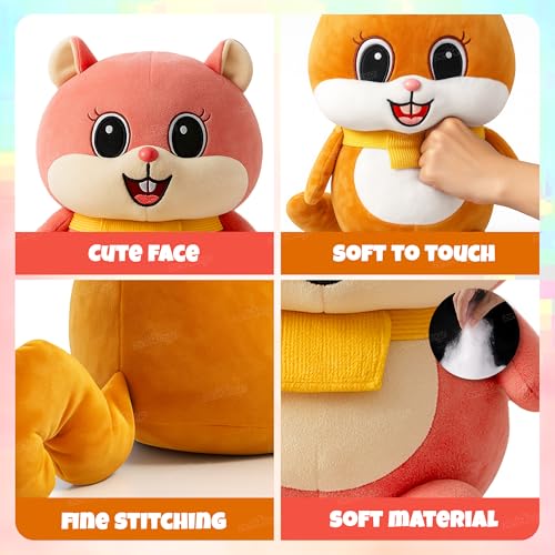 Image of Zest 4 Toyz Soft Toy for Girls (40 cm) | Cute Stuffed Animal Plush Toy | Baby Toys | Animal Soft Toy Cuddly Teddy Bear for Kids | Birthday Gift for Girls - Multicolor