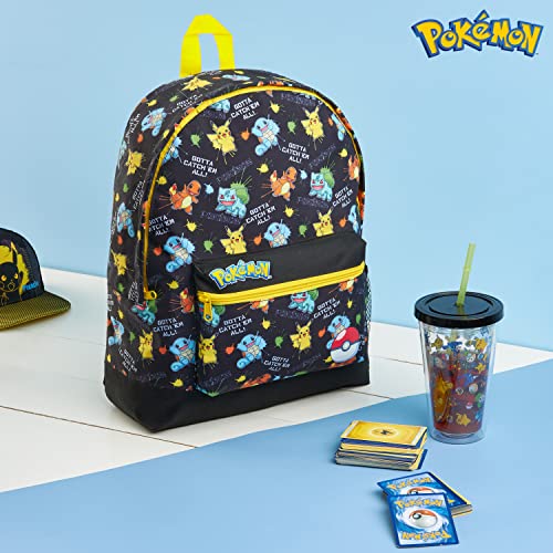 Image of Pokemon Backpack Kids School Bag Boys Girls Teens Pikachu Pokeball
