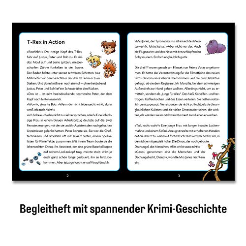 Die drei ??? Kids - Krimi Puzzle - T-Rex in Action von KOSMOS 680657, 200 Teile, Leuchtet im Dunkeln, Lesen, Puzzeln, Rätsel lösen… – Ansicht 3