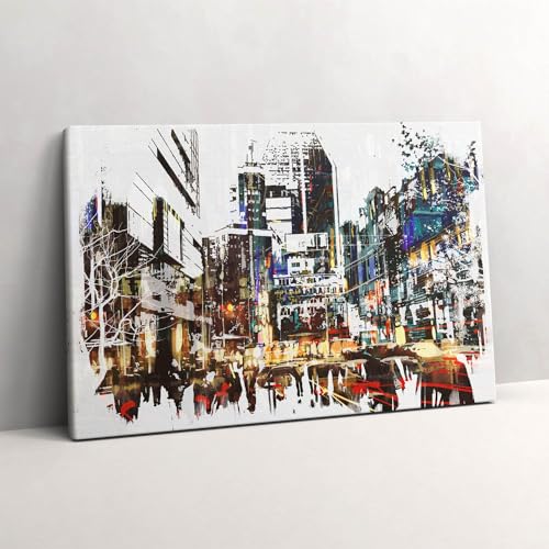 New York Image sur Toile 60x40cm Wallfluent Décoration Murale