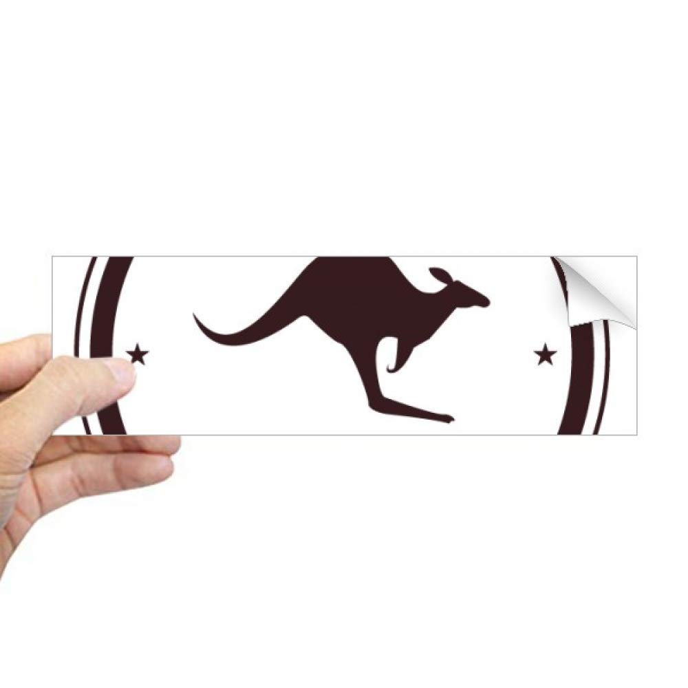 Sticker vitre kangourou et autocollant rectangulaire pour fenêtre