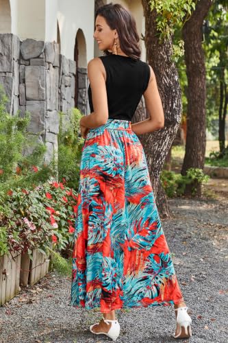 Image of Newshows Women's 2026 Lightweight Summer Wedding Guest Beach Vacation Casual V Neck Split Flowy Maxi Dress