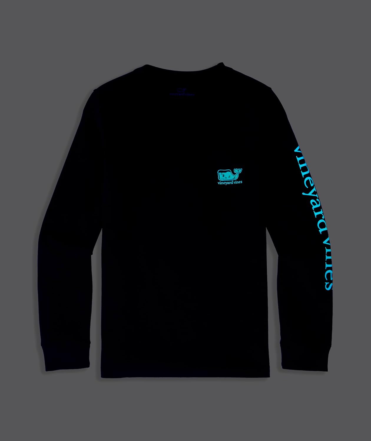vineyard vines boys Boys' Glow-in-the-dark Franken-whale Long-sleeve Pocket Tee - Image 4