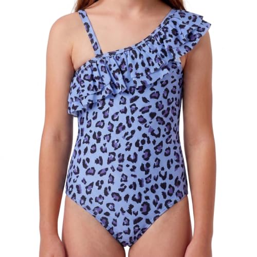 Image of Kanu Surf Girls Morgan Floral Ruffle 1-Shoulder 1-piece Swimsuit