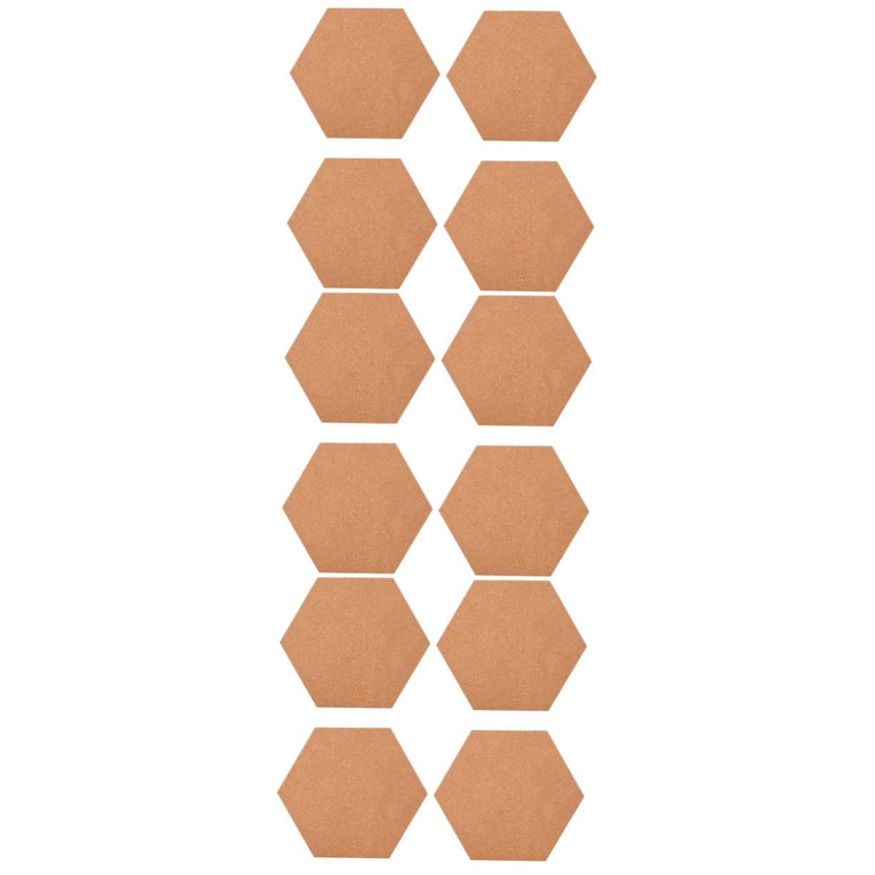 Panneau Mural Décoratif Liège Naturel Hexagonal pour Organiser le Bureau