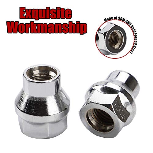 Image of 12x1.5 Extended (ET) Lug Nuts, Chrome, 24PCS | M12x1.5 ET, Open Ended, 7mm Shank, Aftermarket Wheels