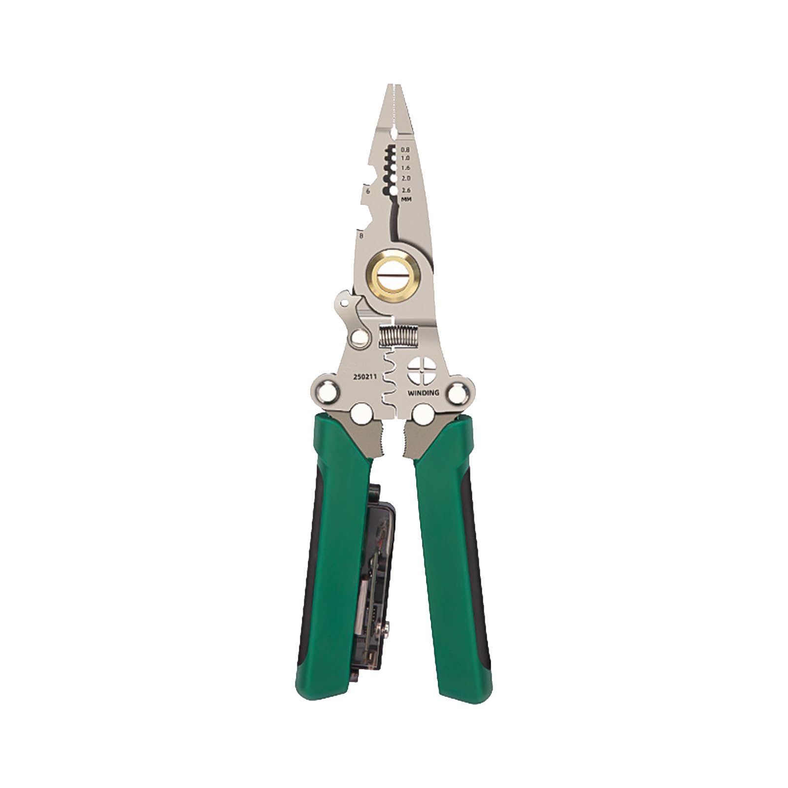 Tsophreniq Splitting Pliers Electricians ' Option Wire Strippers Multifunctional Tool With Voltages Testing Capability Green Nonslip Grip Voltages Tester Tool