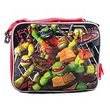 3D TMNT Teenage Mutant Ninja Turtle Backpack or Lunch Box Book Bag Game Travel Everyday bag pouch with Stationary Supplies (Lunch Box)